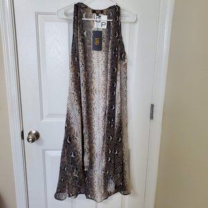NWT L&B Snakeskin Kimono